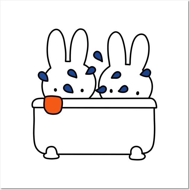 Miffy in the Bath Wall Art by FoxtrotDesigns